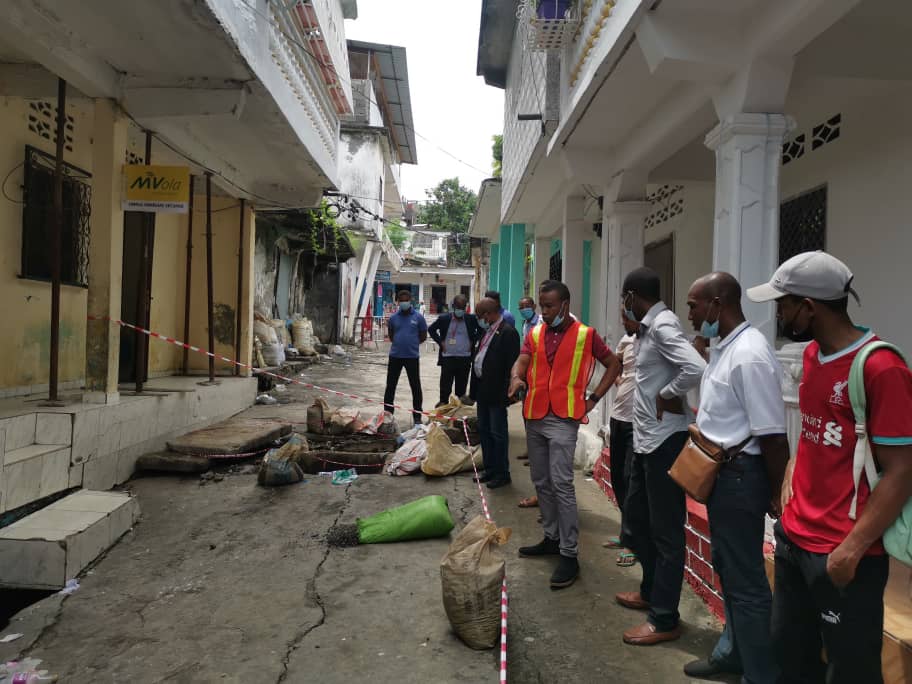 Une maison menacée d’effondrement à Mutsamudu