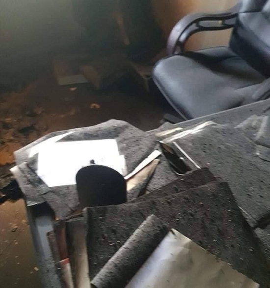 image Le bureau du procureur de la République a pris feu