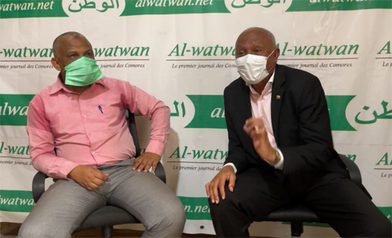 image Réaction du docteur  Fazul et Docteur Tadjidine «  Nous n’étions pas encore  des contaminants »