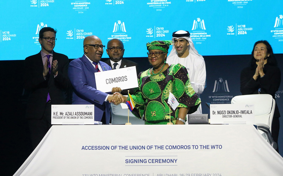 Accession des Comores à l’OMC : Les Comores deviennent le 165e membre de l’OMC