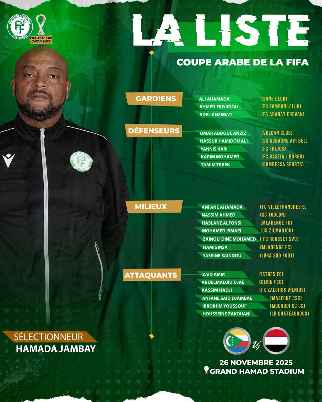 image FIFA Arab Cup:  Jouer sans complexe, et se qualifier pour la phase de groupes