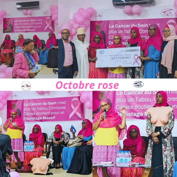 image Octobre Rose:  Comores Câbles s’engage aussi contre le cancer chez la femme