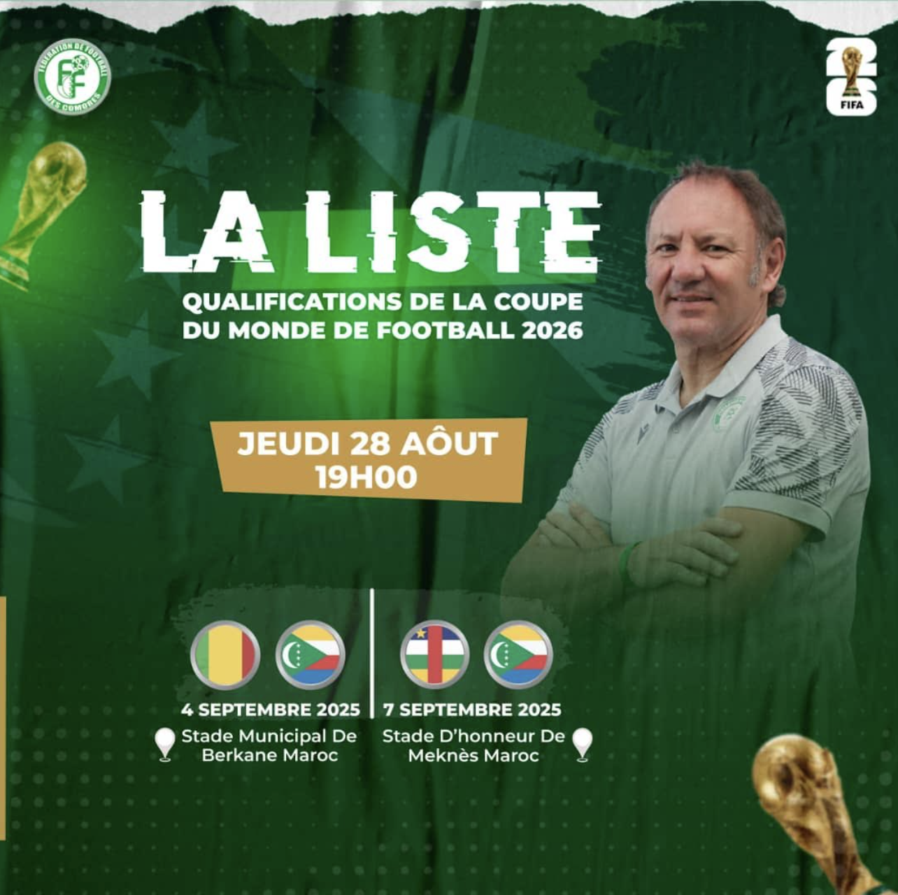 Coupe du monde 2026 : La liste de Stefano Cusin attendue ce jeudi