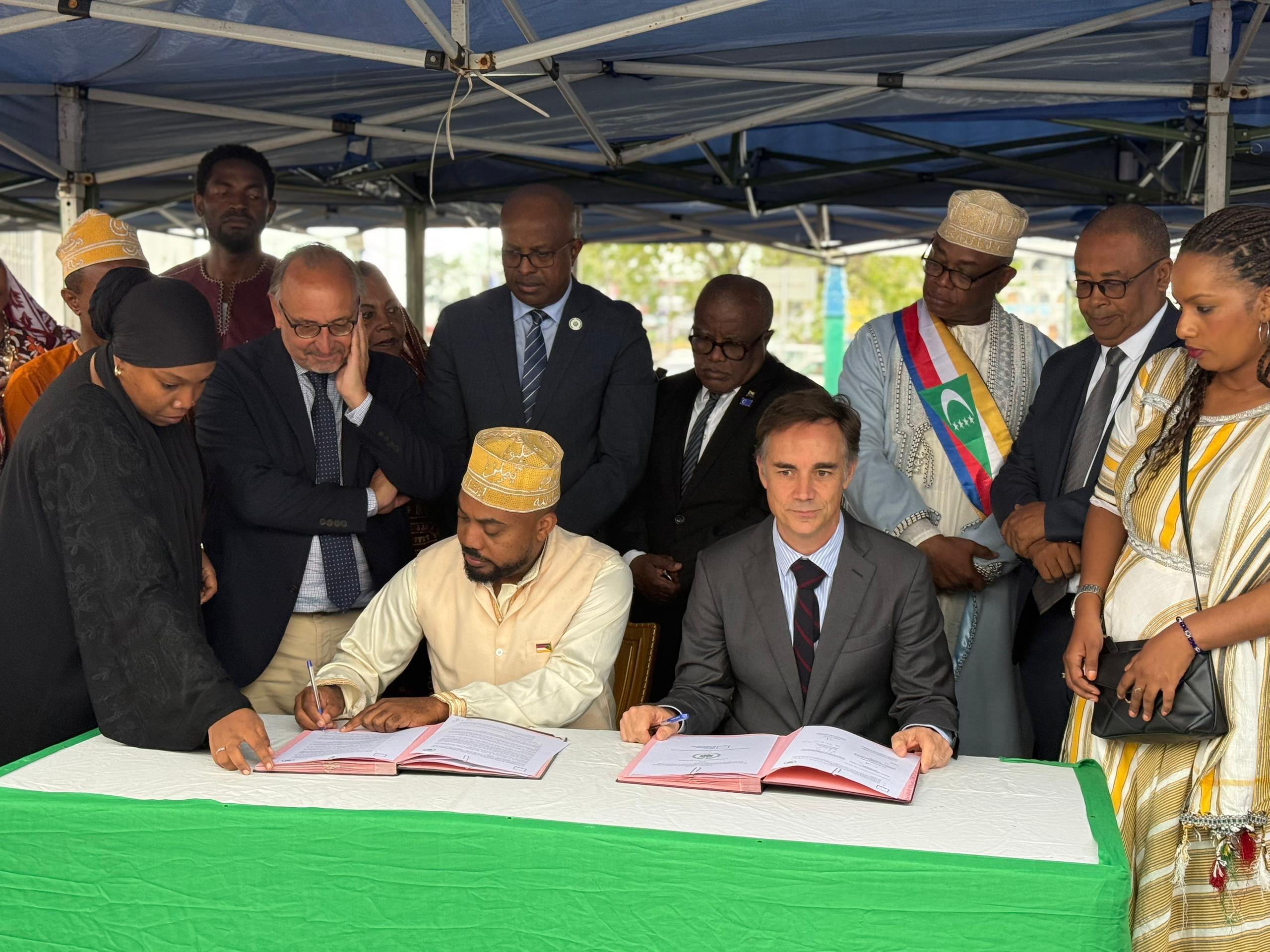 Patrimoine culturel :  ALIPH et la Mairie de Moroni signent une convention