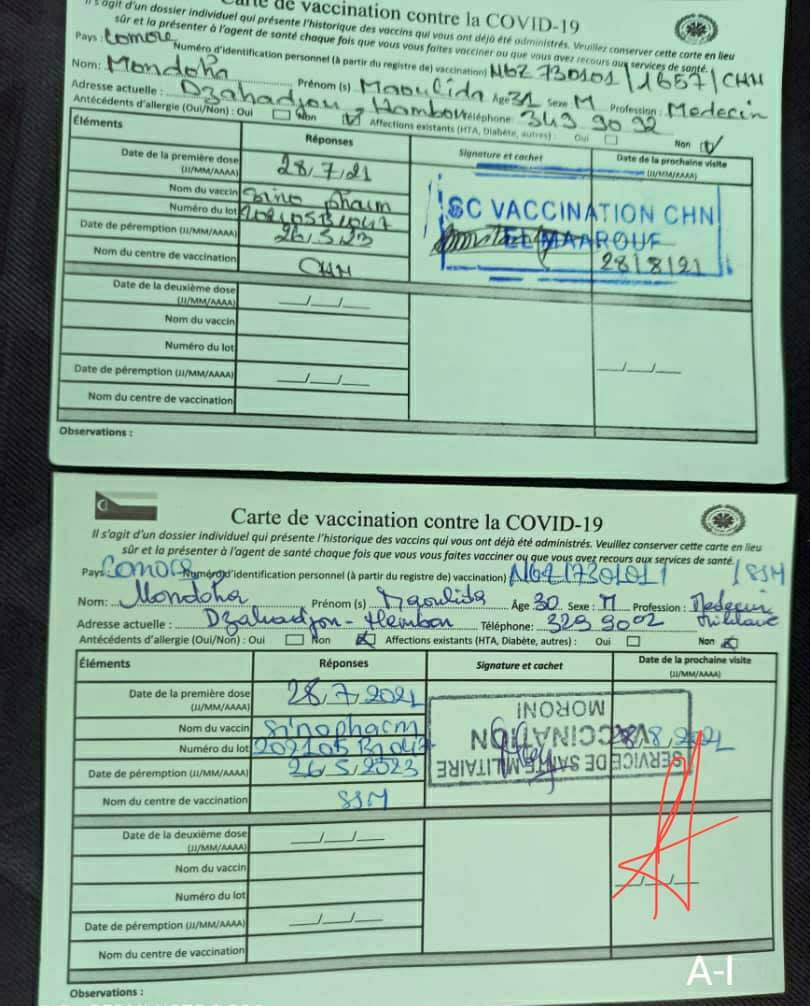 image Un médecin aux urgences après deux injections de Sinopharm le même jour