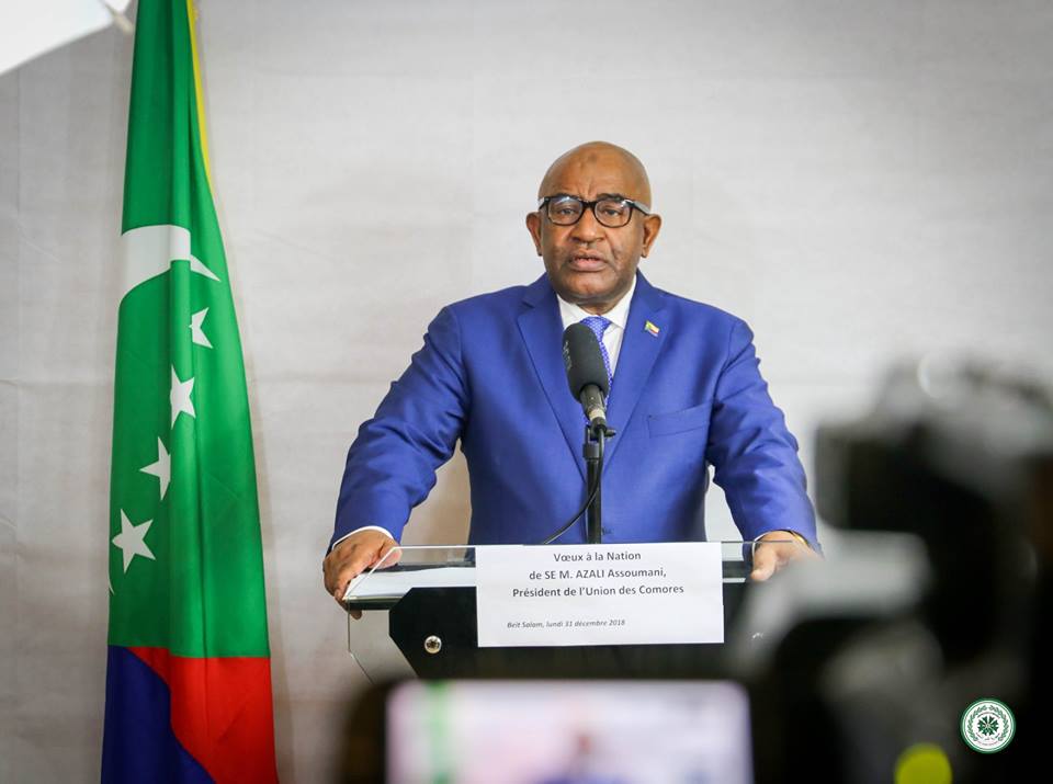Vœux du chef de l’Etat pour 2019 / Le président Azali assure une réponse appropriée aux responsables des graves incidents d’Iconi