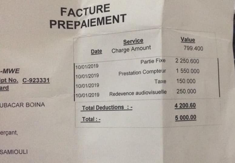 image Société / La Mamwe ajoute des nouvelles taxes dans ses factures