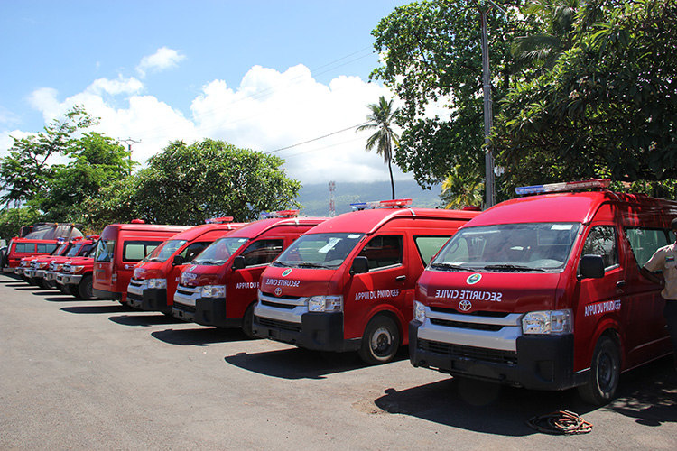 image Protection civile / Le PNUD équipe le COESP en matériels roulants