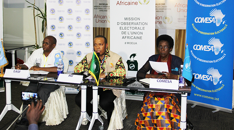 Processus électoral / Les observateurs internationaux (UA, COMESA et EASF) déplorent des élections dans un climat de tensions