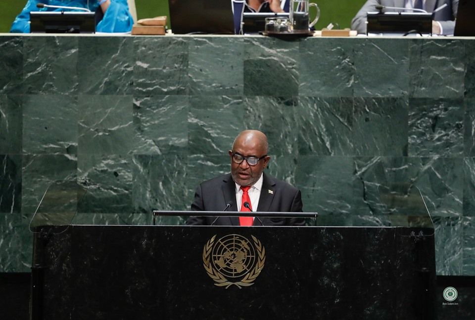 image Assemblée Générale des Nations Unies  Azali Assoumani : « Le changement climatique, plus préoccupant pour les petits pays insulaires »