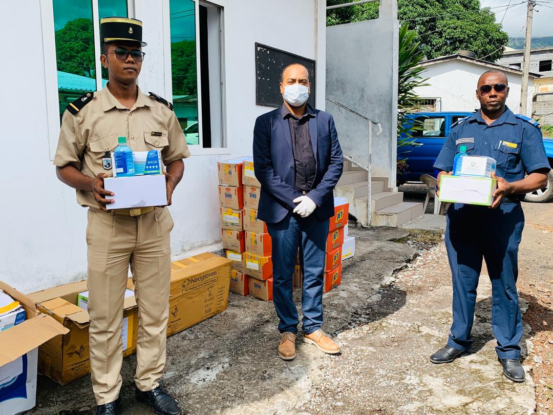 image Prévention contre le Coronavirus / Le PNUD a remis des gants et cache-nez à l’AND